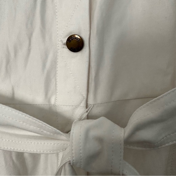 Calvin Klein White Dress Drop Waist Sz 12 - Picture 5 of 11